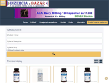 Tablet Screenshot of inzercia-bazar.sk